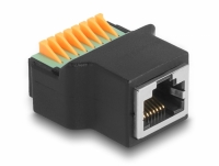 Delock RJ45 female to Terminal Block with push button Adapter