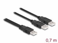 Delock USB 2.0 cable Type-A to 2 x Type-A 70 cm