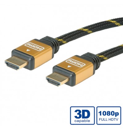 ROLINE GOLD HDMI High Speed Cable with Ethernet, HDMI M-M 20 m