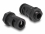 Delock Cable protection sleeve 2 m x 10 mm with PG7 conduit fitting set black