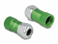 Delock Cable Gland 6.4 mm with strain relief and bending protection, dust and waterproof housing (IP67) made of aluminium