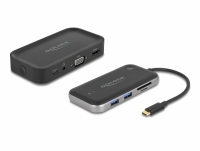 Delock Wireless Display USB Type-C™ Adapter Full HD - HDMI + VGA with Card Reader and Hub