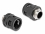 Delock Conduit Fitting with brass external thread M25 black 2 pieces