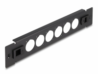 Delock 10″ D-Type Patch Panel 6 port tool free black