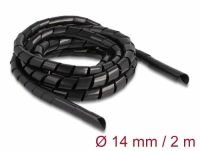 Delock Spiral Hose flexible 2 m x 14 mm black