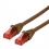 ROLINE UTP Cable Cat.6 Component Level, LSOH, brown, 2 m