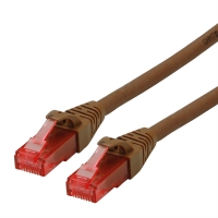 ROLINE UTP Cable Cat.6 Component Level, LSOH, brown, 2 m
