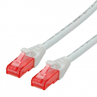 ROLINE UTP Cable Cat.6 Component Level, LSOH, white, 0.3 m