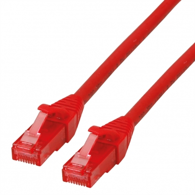 ROLINE UTP Cable Cat.6 Component Level, LSOH, red, 0.3 m