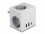 Delock Multi Socket Cube 3-way with childproof lock and USB charger white
