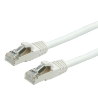 VALUE S/FTP Patch Cord Cat.6 (Class E), halogen-free, white, 7 m