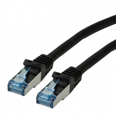 ROLINE S/FTP Patch Cord Cat.6A, Component Level, LSOH, black, 15 m