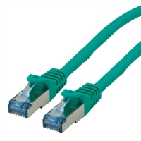 ROLINE S/FTP Patch Cord Cat.6A, Component Level, LSOH, green, 1 m
