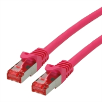 ROLINE S/FTP Patch Cord Cat.6 Component Level, LSOH, pink, 1 m