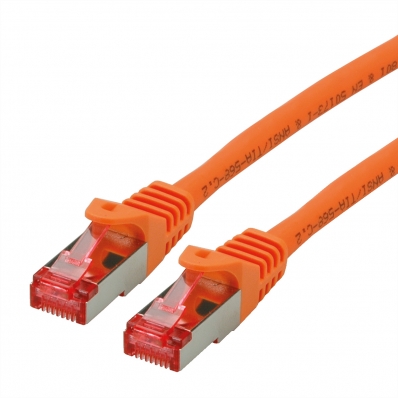 ROLINE S/FTP Patch Cord Cat.6 Component Level, LSOH, orange, 1.5 m