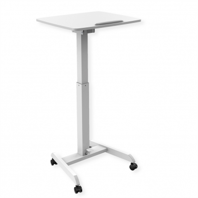 ROLINE PC Standing Workstation, height adjustable, tiltable, white