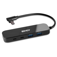 Lindy 4 Port USB 3.2 Gen 2 Type C Hub with Power Delivery