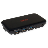 ROLINE USB 3.2 Gen 2 Hub, 7 Ports, (3x Type C + 4x Type A)