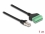 Delock RJ45 Cable Cat.6 plug to Terminal Block Adapter 1 m 2-part