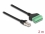 Delock RJ45 Cable Cat.6 plug to Terminal Block Adapter 2 m 2-part