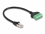 Delock RJ45 Cable Cat.6 plug to Terminal Block Adapter 30 cm 2-part