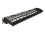 Delock 19″ Keystone Patch Panel 24 port with cable fixing rail, labelling field and dust protection 1U black