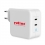 ROLINE USB Wall Charger Euro Plug, 2 Ports, 2x C (PD), 100W, GaN