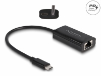 Delock USB Type-C™ Adapter to Gigabit LAN with Power Delivery 100 watt