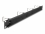 Delock 19″ Cable Management Brush Strip with 4 metal hooks 1U black