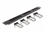 Delock 19″ Cable Management Brush Strip with 4 metal hooks 1U black