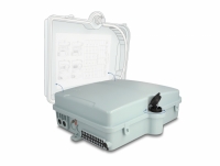 Delock Fiber Optic Distribution Box for indoor and outdoor IP65 waterproof lockable 24 port grey
