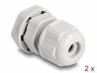 Delock EX Cable Gland M12 grey 2 pieces