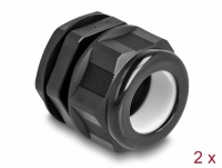 Delock EX Cable Gland M32 black 2 pieces