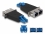 Delock Optical Fiber Hybrid Coupler LC Duplex male to SC Duplex female blue