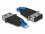 Delock Optical Fiber Hybrid Coupler LC Duplex male to SC Duplex female blue