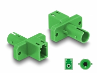 Delock Optical Fiber Hybrid Coupler LC Simplex female to ST Simplex female green