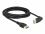 Delock DisplayPort cable male straight to male 90° upwards angled 8K 60 Hz 3 m without latch