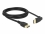 Delock DisplayPort cable male straight to male 90° upwards angled 8K 60 Hz 2 m without latch
