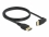 Delock DisplayPort cable male straight to male 90° upwards angled 8K 60 Hz 1 m without latch