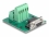 Delock D-Sub 9 pin female to Terminal Block for DIN rail