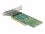 Delock PCI Express 4.0 x16 Card to 4 x internal NVMe M.2 Key M 110 mm - Bifurcation - Low Profile Form Factor