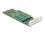 Delock PCI Express 4.0 x16 Card to 4 x internal NVMe M.2 Key M 110 mm - Bifurcation - Low Profile Form Factor