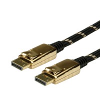 ROLINE GOLD DisplayPort Cable, DP M - DP M 1 m