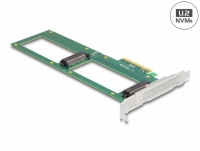 Delock PCI Express 4.0 x8 Card to 2 x internal U.2 NVMe SFF-8639 - Bifurcation