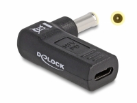 Delock Adapter for Laptop Charging Cable USB Type-C™ female to Samsung 5.5 x 3.0 mm male 90° angled