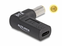 Delock Adapter for Laptop Charging Cable USB Type-C™ female to IBM 7.9 x 5.5 mm male 90° angled