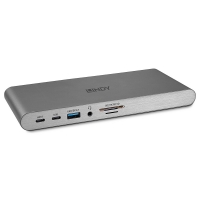 Lindy DST-Pro 5K, USB-C Laptop Docking Station with Triple Display (4K) or Single Display (5K) & 100W Pass-Through