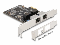 Delock PCI Express x1 Card to 2 x RJ45 Gigabit LAN RTL8111