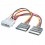 ROLINE Internal Y-Power Cable, 4-Pin HDD to 2x SATA 0.12 m