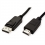 ROLINE GREEN DisplayPort Cable, DP - HDTV, M/M, black, 1 m